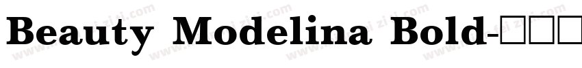 Beauty Modelina Bold字体转换